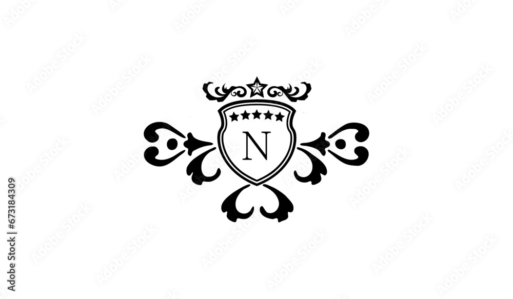 Luxury Royal Card Logo N Luxury Royal Card Logo N