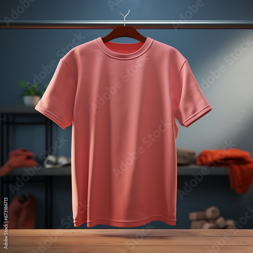 plain t-shirt with cinematic lighting ray tracing, for product catalogue created with Generative Ai
