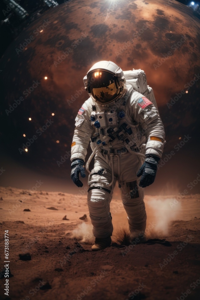astronaut on the moon
