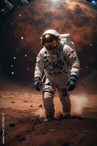 astronaut on the moon