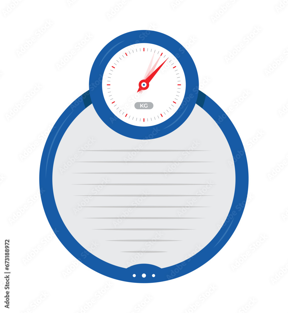 analog weighing kilogram. vector navy blue weighing scale. round scale design analog weighing kilogram. vector navy blue weighing scale. round scale design