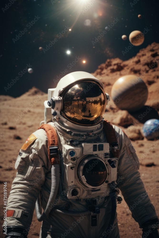 astronaut on the moon astronaut on the moon