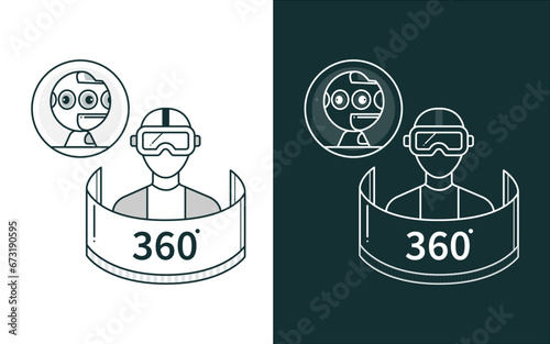 360 View Icon| 360 View Icon | AI-Powered 3D View: A Glimpse into the Future Illustration