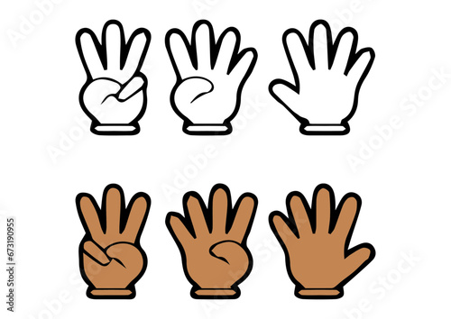 vector hand icon, hand symbol icons drawing