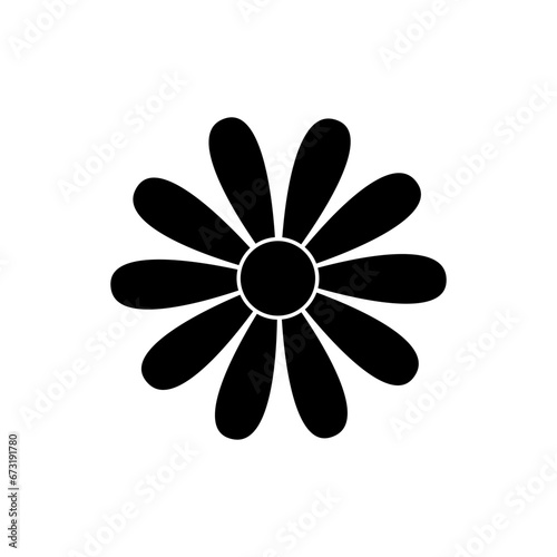 Flowers icon vector. Day of the Dead illustration sign. Holiday symbol or logo.