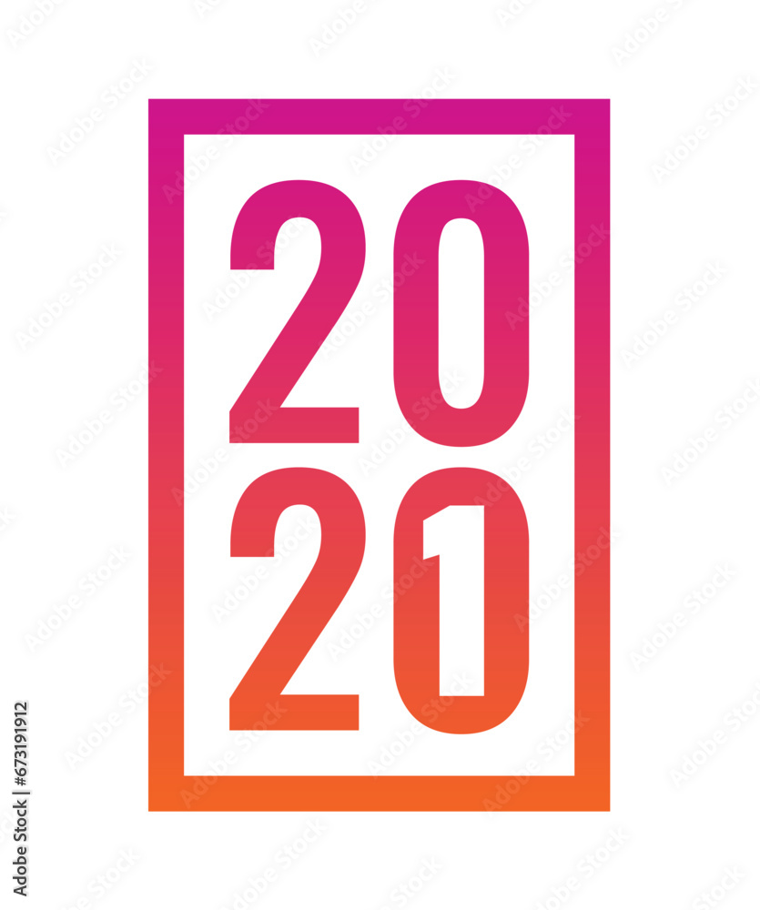 2020 and 2021 logo in the frame. 2020, 2021 new year concept 2020 and 2021 logo in the frame. 2020, 2021 new year concept