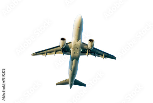 airplane on white isolated background