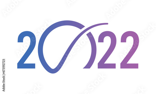2022 logo. blue-purple gradient 2022 logo
