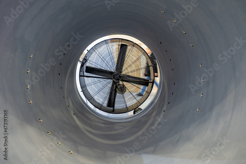 Ventilation pipe. Fan for s...