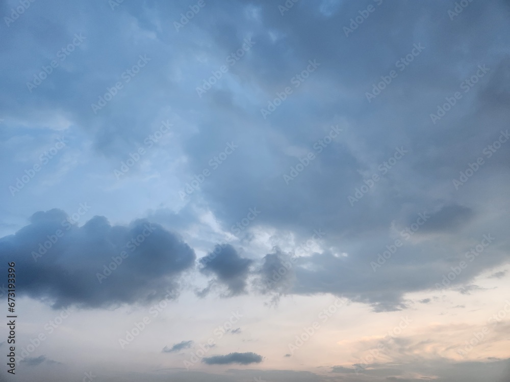 Amazing beautiful sky with clouds