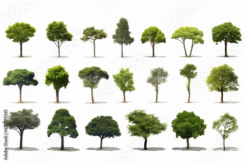 12 trees isolated. Generative AI