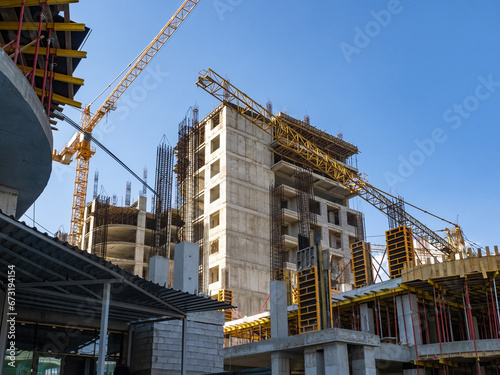 Construction site in sunny ...