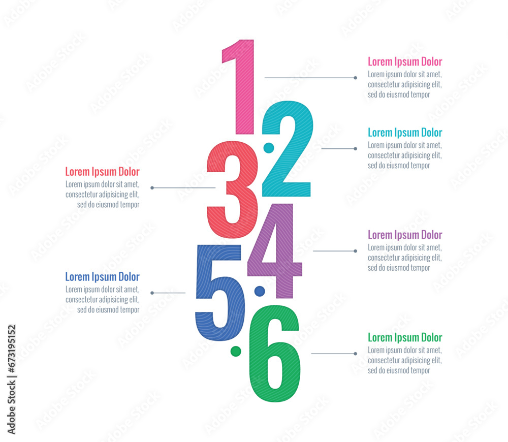 1-6 numbers infographic template. numeric information template. web, internet, annual report, magazine infographic template 1-6 numbers infographic template. numeric information template. web, internet, annual report, magazine infographic template