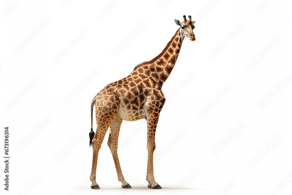 Majestic Stand: A Giraffe in Full Glory