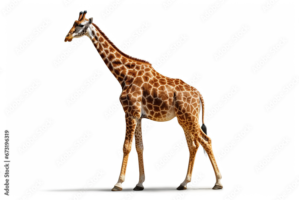Majestic Stand: A Giraffe in Full Glory