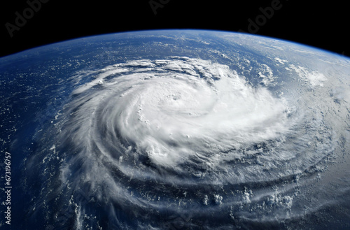 Obraz na plátne Super Typhoon, tropical storm, cyclone, hurricane, tornado, over ocean