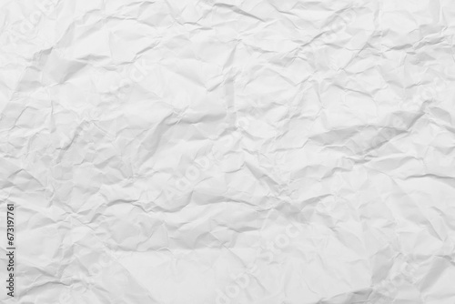 White Paper Texture background. Crumpled white paper abstract shape background with space paper recycle for text