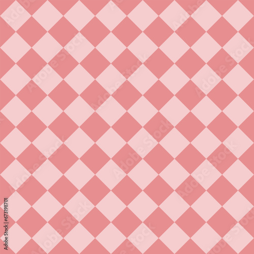 Pink checkbox pattern, geometric shape repeated ditsy pattern for fabric, wallpaper or wrap paper ceramic 