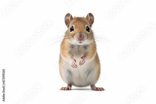 Curious Whiskers: A Gerbil's Inquisitive Stance