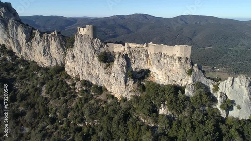 Château cathare de Peyrepertuse, Aude, Occitanie, France