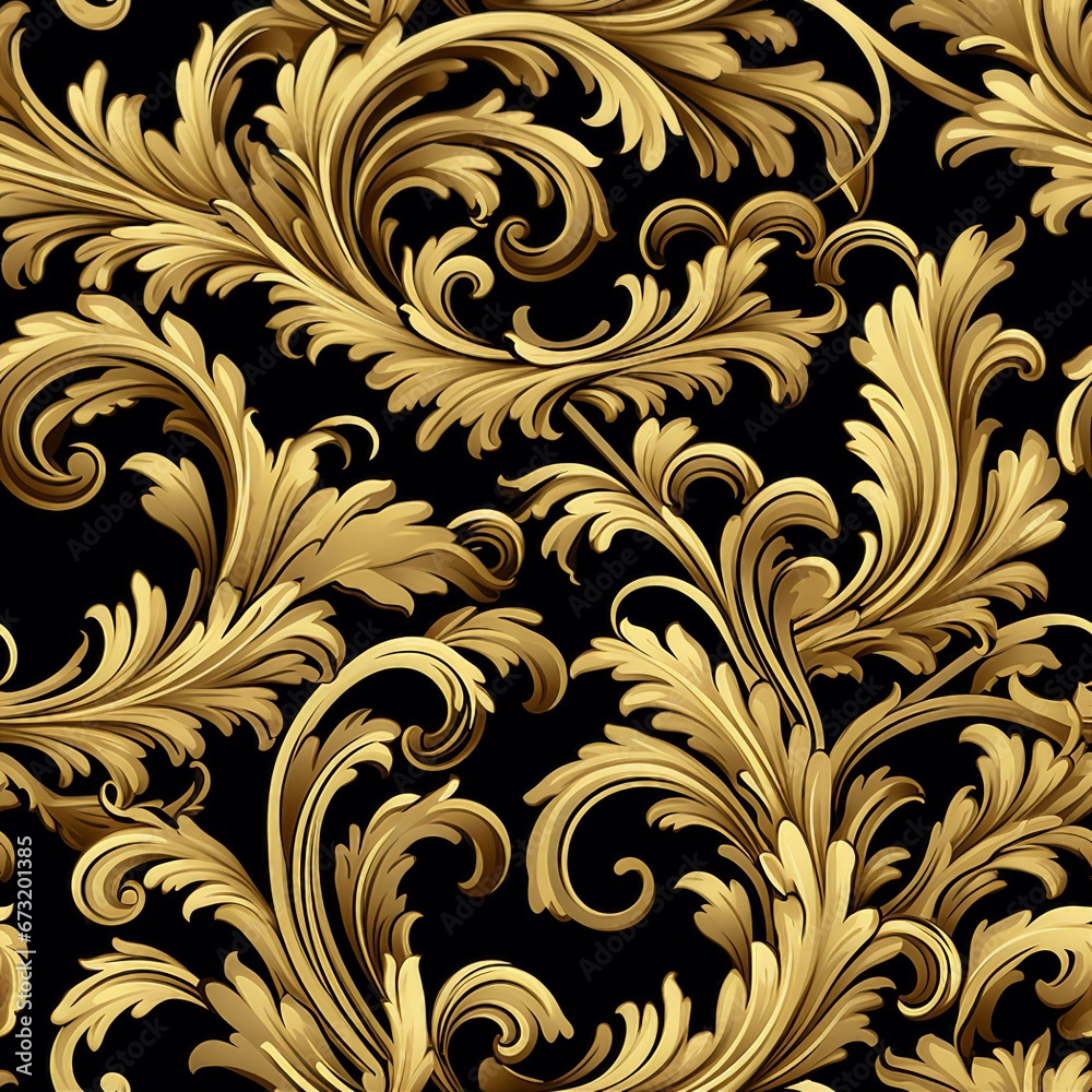 Renaissance Scroll Ornament Pattern Renaissance Scroll Ornament Pattern