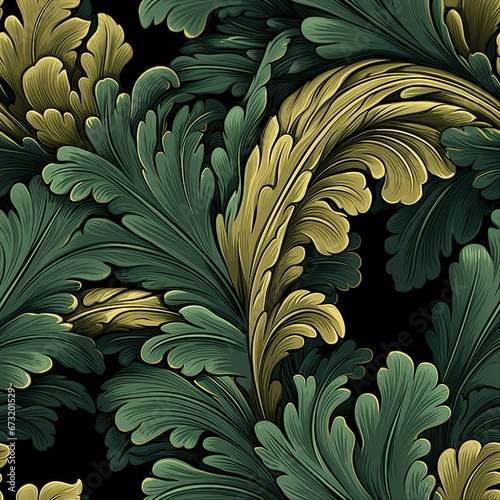 Renaissance Acanthus Leaf Ornament Pattern