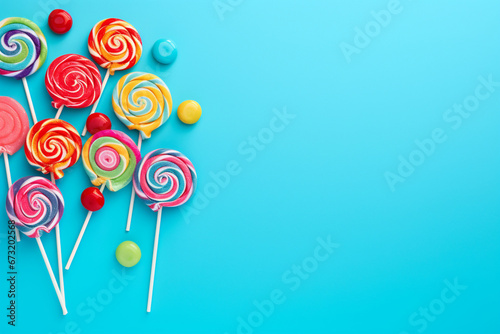 Colorful Assortment of Lollipops

