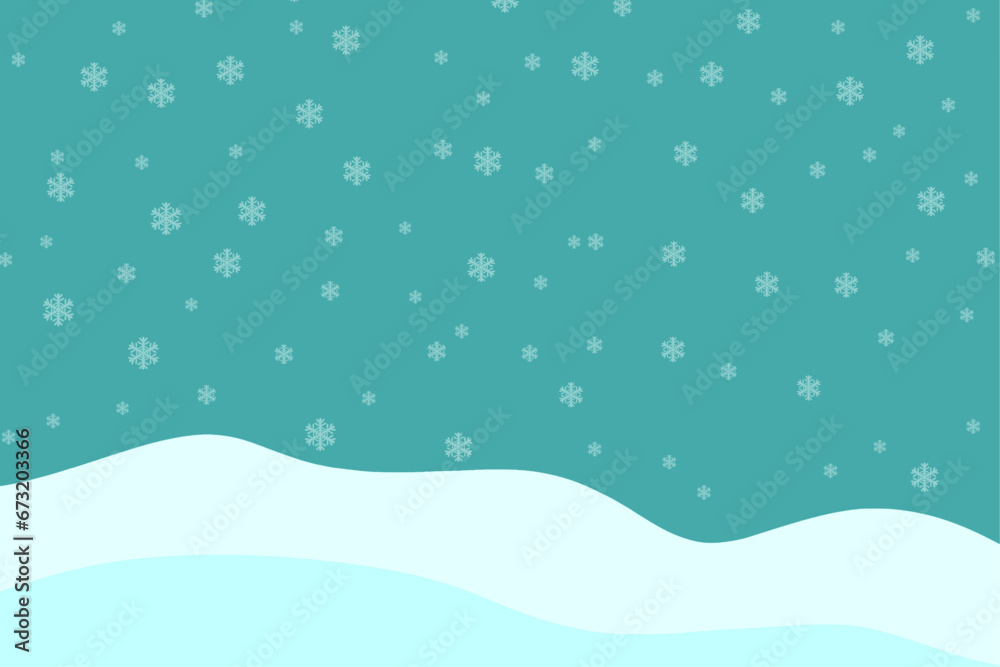 winter background with snowflakes illustration vector