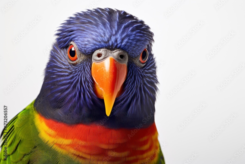 A Vibrant Avian Beauty With a Kaleidoscope of Feathers Created With Generative AI Technology A Vibrant Avian Beauty With a Kaleidoscope of Feathers Created With Generative AI Technology