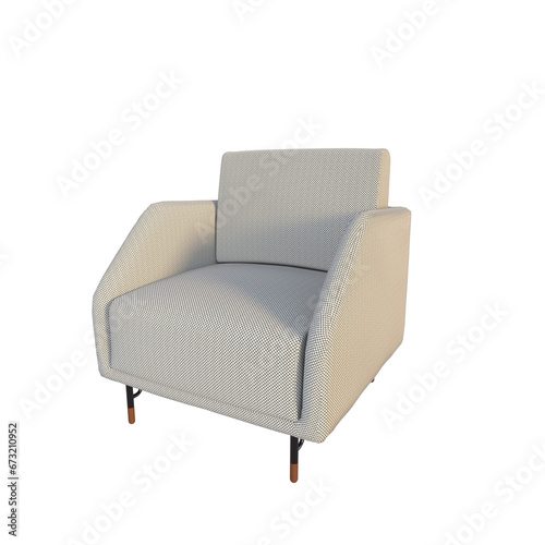 Sofa single transparent image