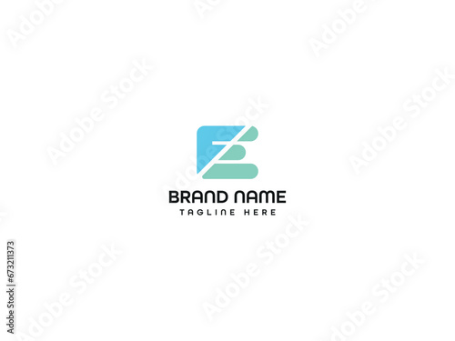 E letter logo design 