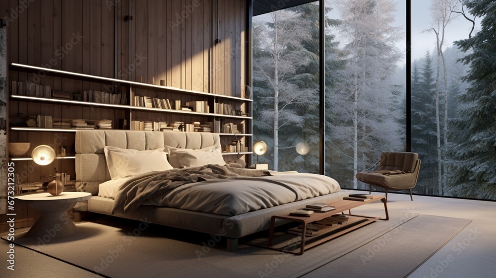 Bedroom with natural ight