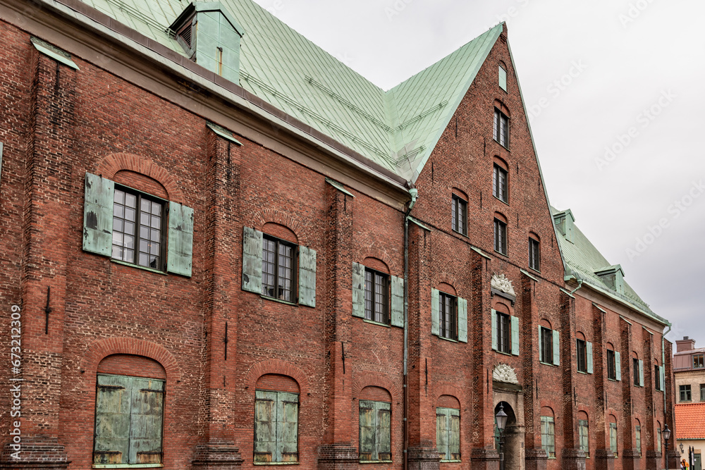 Gothenburg, Sweden: Gothenburg's Arsenal, Kronhuset. The redbrick building was originally used as an arsenal for the city garrison and as a granary