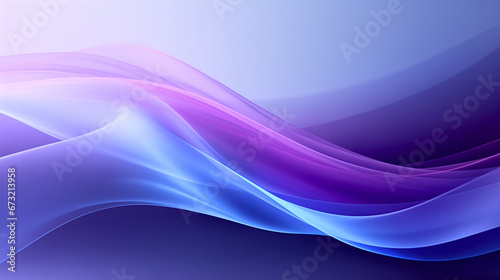 In soft and graceful lighting, an organically inspired abstract backdrop banner features flowing lines in blue and violet, perfect for creative and artistic themes.