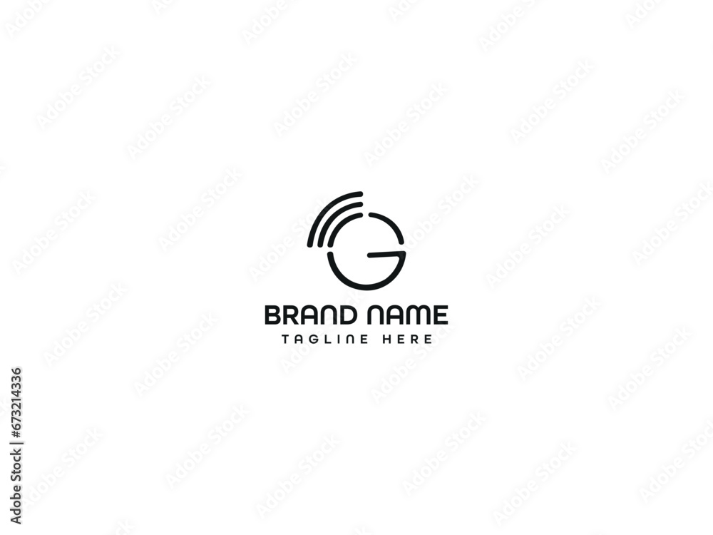Obraz premium G wifi icon logo