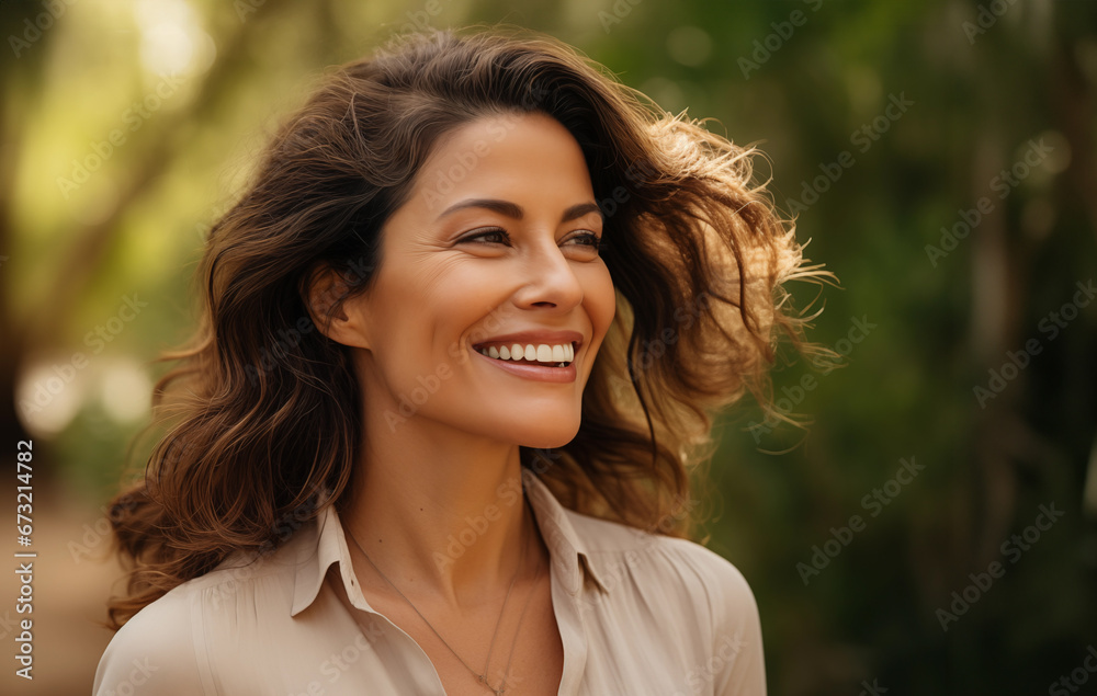 Elegance in Nature, Woman Hair and Skin Glow Elegance in Nature, Woman Hair and Skin Glow