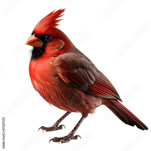 Full body Northern Cardinal Bird © TA