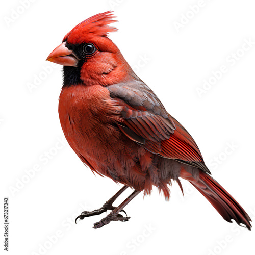 Full body Northern Cardinal Bird © TA