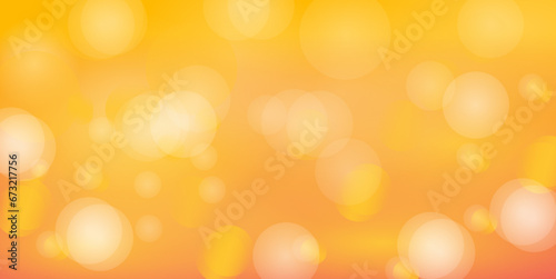 abstrack glow background with light bokeh and glowing particles. with yellow and orange color