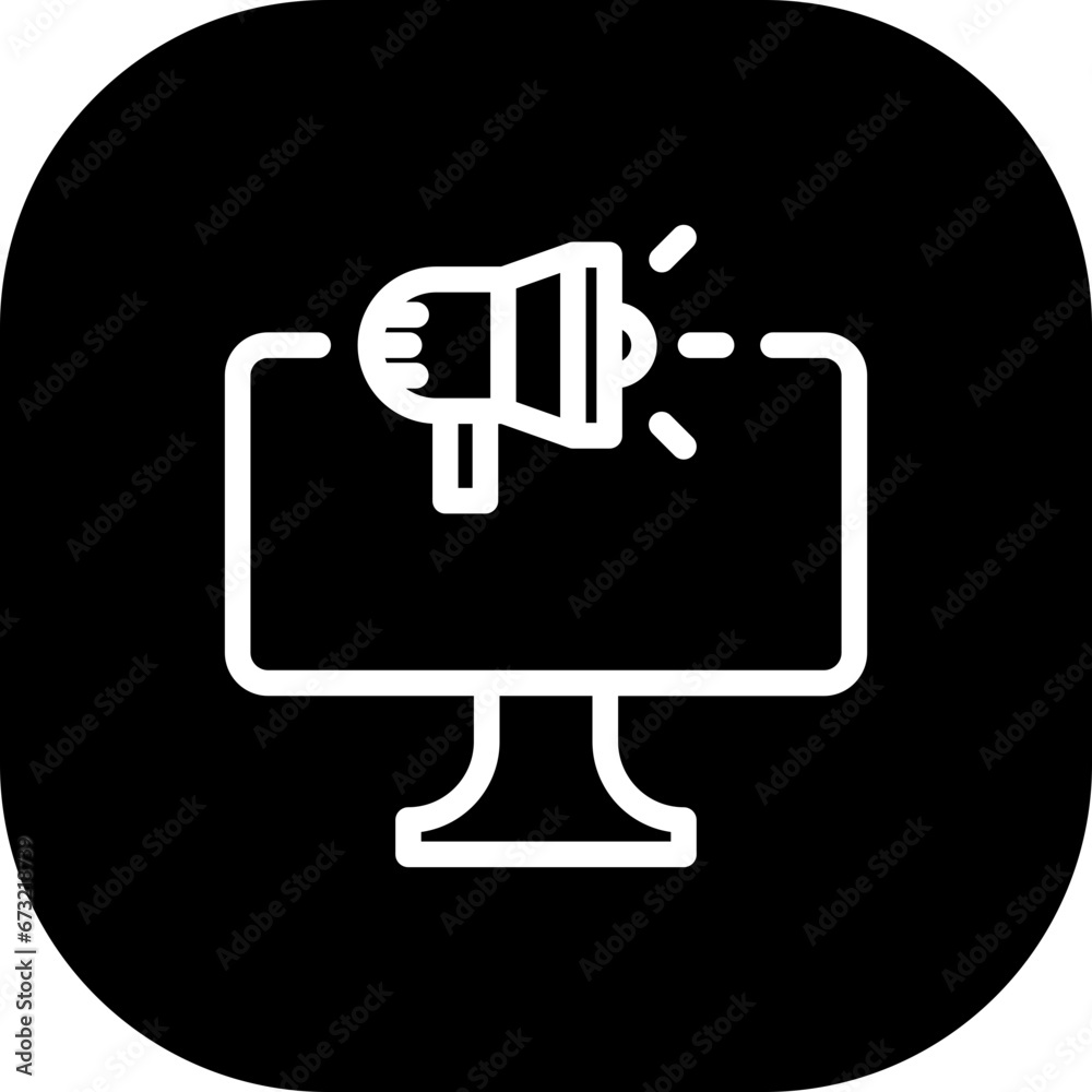 Online marketing marketing icon with black filled line outline style. business, marketing, digital, technology, online, internet, media. Vector illustration Online marketing marketing icon with black filled line outline style. business, marketing, digital, technology, online, internet, media. Vector illustration