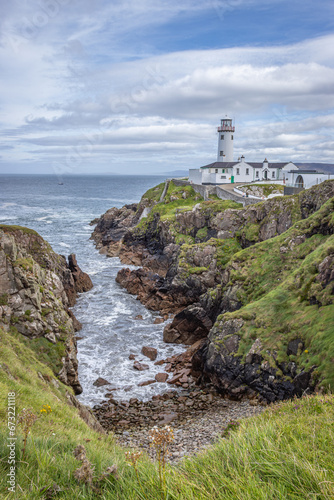 Arryheernabin  Ireland - September 3 2023  Wild Atlantic Way scenic road - Fanada Head Lighthouse 