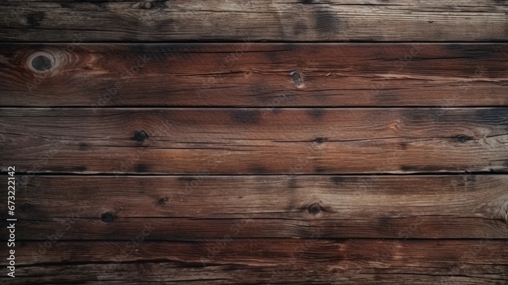 Fototapeta premium Old grunge dark textured wooden background The surfa.Generative AI