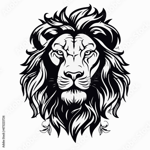 Wallpaper Mural Lion in cartoon, doodle style. 2d vector illustration in logo, icon style. AI Generative Torontodigital.ca