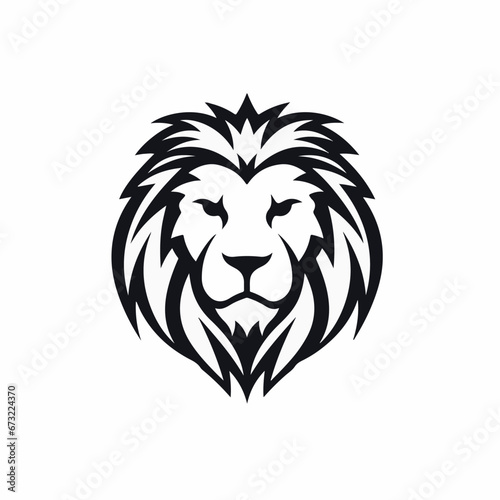 Lion in cartoon, doodle style. 2d vector illustration in logo, icon style. AI Generative