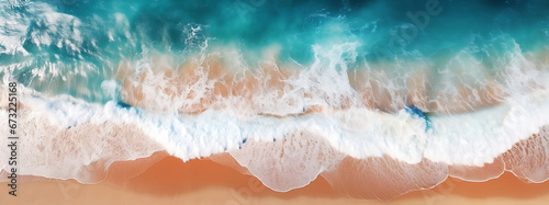 Spectacular Aerial Ocean Waves: Created with Generative AI Technology