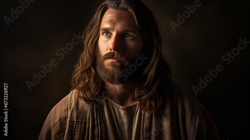 Close Up Serenity, Jesus' Face for Devotional Content