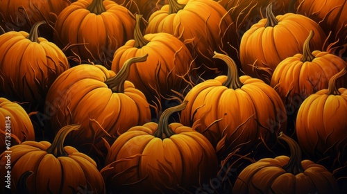 orange pumpkin background.