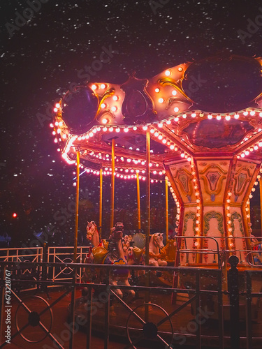 carousel at night