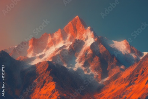 beautiful mountain landscape  nature background beautiful mountain landscape  nature background mountain peak in winter mountains with snow.