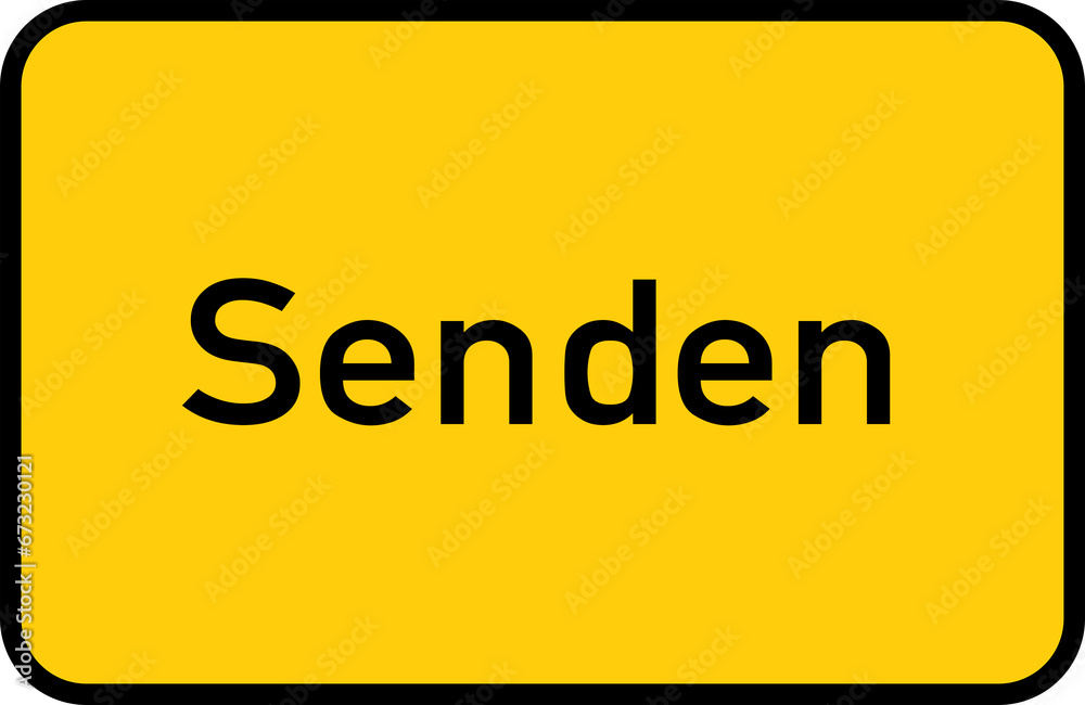 City sign of Senden - Ortsschild von Senden City sign of Senden - Ortsschild von Senden